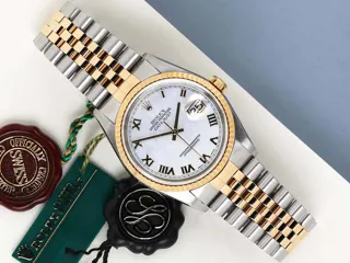 Rolex Datejust 36 16233-000 36mm Yellow gold and Stainless steel White