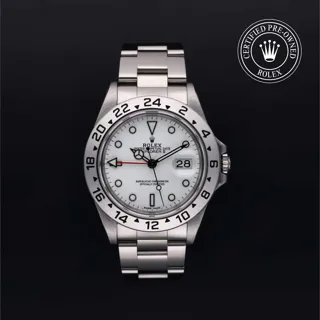 Rolex Explorer II 16570 Stainless steel White