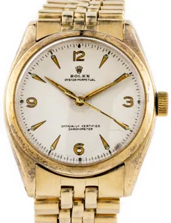 Rolex Oyster Perpetual 6084 14k yellow gold White