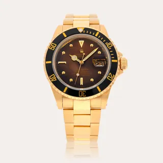 Rolex Submariner 16808 Yellow gold Brown