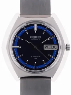 Seiko Gents Automatic Wristwatch u201c19 Jewelsu201d 7006 u2013 7180T Stainless steel Blue