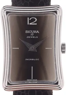 Sicura Gents manual wind Designers Wristwatch Stainless steel Brown