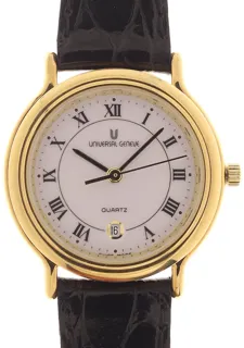 Universal Genève Classic 556.750 Yellow gold and Stainless steel White