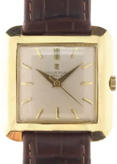 Universal Genève Gents manual wind Wristwatch 106.545 2 Yellow gold Silver