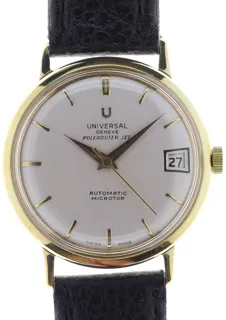 Universal Genève Polerouter Jet Yellow gold and Stainless steel Silver