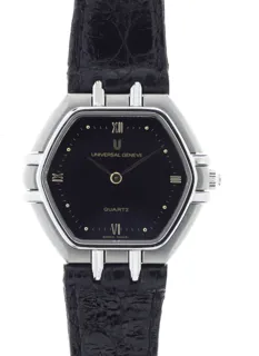 Universal Genève Ladies Quartz Classic UNIVERSAL GENu00c8VE 817.600 Stainless steel Black