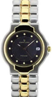 Universal Genève Polerouter 618.585 Yellow gold and Stainless steel Black