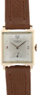 Universal Genève Ladies Wristwatch 183.90 18k rose gold Silver