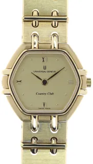 Universal Genève Country Club 516.600 Stainless steel and Gold-plated champaigne