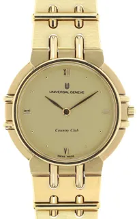 Universal Genève Country Club 617.601 Stainless steel and Gold-plated champaigne