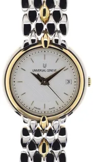 Universal Genève Gents / Unisex Classic Quartz UNIVERSAL GENu00c8VE Wristwatch 644.500 Stainless steel and Gold-plated Silver