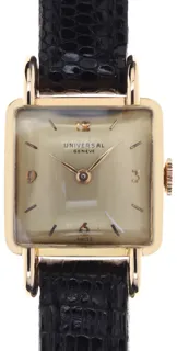 Universal Genève Ladies Wristwatch 173.325 18k rose gold champaigne