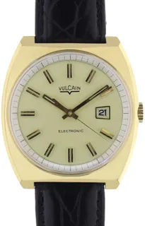 Vulcain Gents electronic Wristwatch R 2611 Yellow gold and Stainless steel Golden