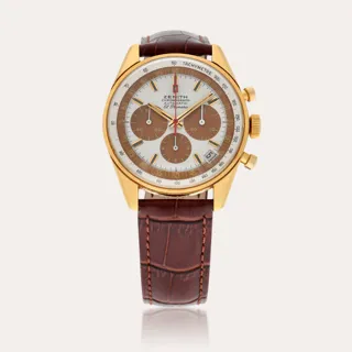 Zenith El Primero G381 18k yellow gold Brown and Silver