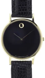 Zenith Museum Watch 06-1010-061 Yellow gold Black