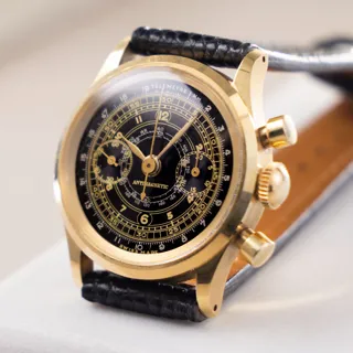 Anonymous Baby Chronograph Yellow gold Black