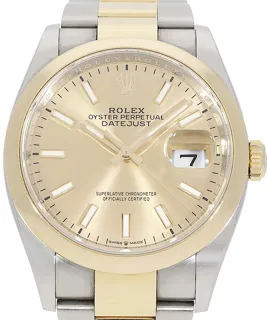 Rolex Datejust 36 126203 Yellow gold and Stainless steel Golden