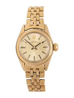 Rolex Oyster Perpetual 25mm Yellow gold Golden