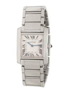 Cartier Tank Française 2301 25mm Stainless steel Cream