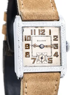 Bulova White gold Warm Aged Silver