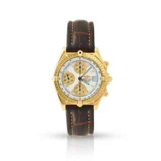 Breitling Chronomat K13050.1 39mm 18k yellow gold White