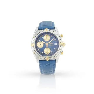 Breitling Chronomat B13047 39mm Yellow gold and Stainless steel Blue