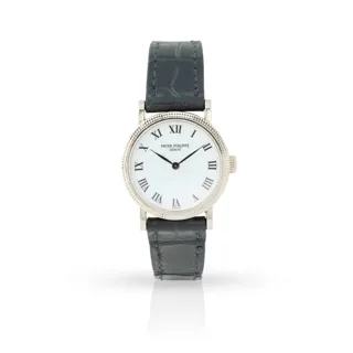 Patek Philippe Calatrava 4809G-001 25mm 18k white gold White