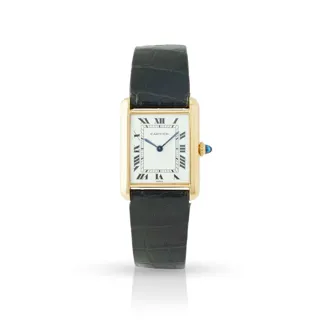 Cartier Tank Louis 78086 23.5mm 18k yellow gold White