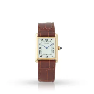 Cartier Tank Louis 78086 23.5mm 18k yellow gold White