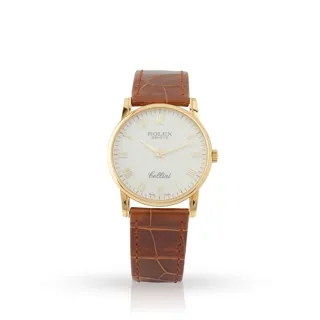 Rolex Cellini 5116/8 18k yellow gold White