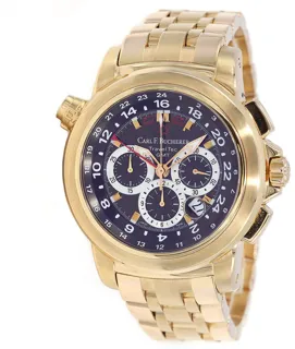 Carl F. Bucherer Patravi TravelTec GMT 00.10620.03.93.21 18k yellow gold Brown