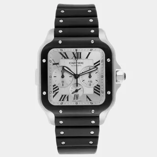 Cartier Santos WSSA0017 Stainless steel Silver