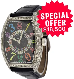 Franck Muller Totally Crazy Color Dreams 7851 SC 18k white gold Black