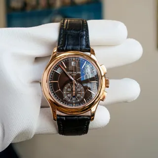 Patek Philippe Annual Calendar Chronograph 5905R-001 Rose gold Brown