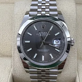 Rolex Datejust 41 126300-0008 Stainless steel Gray