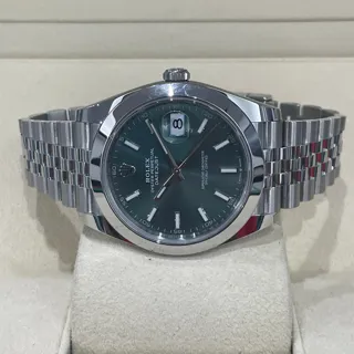 Rolex Datejust 41 126300 Stainless steel Green$Mint