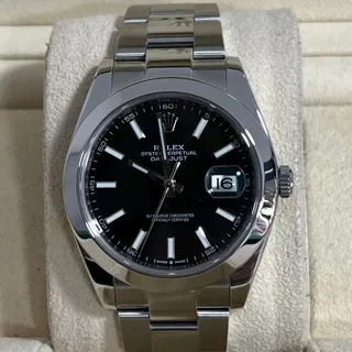 Rolex Datejust 41 126300 Stainless steel Black