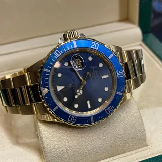 Rolex Submariner 16808-001 Yellow gold Azul