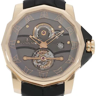 Corum Tourbillon 372.932.55/700 0000 Yellow gold Gray