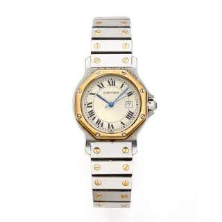 Cartier Santos Ronde 33mm Stainless steel and gold