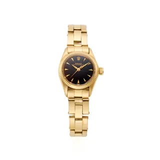 Rolex Oyster Perpetual 24mm 18k yellow gold Brown