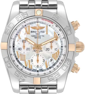 Breitling Chronomat IB0110 Rose gold and Stainless steel White