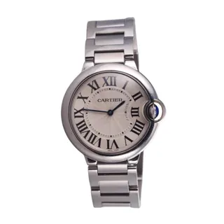 Cartier Ballon Bleu 36mm W69011Z4 Stainless steel Silver