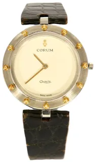 Corum Clipper Club Yellow gold and Stainless steel White