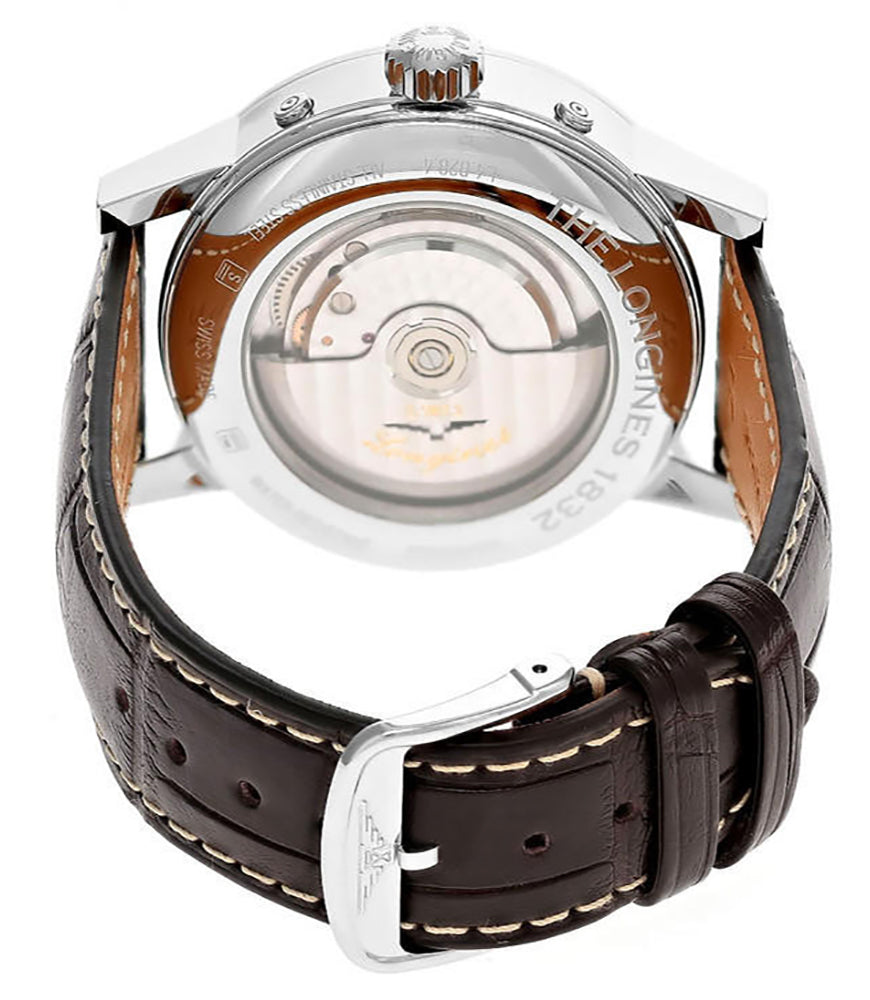 激安直営店 Stainless L4.828.4.92.2 1832 Longines steel United Beige 下着・アンダーウェア