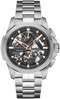 Norqain Independence Skeleton Chrono NN3200SC/B323/102SKC Stainless steel Skeletonized