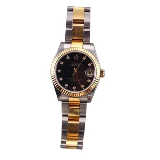 Rolex Datejust 31 178273 Stainless steel and 18k yellow gold Black