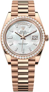 Rolex Day-Date "President" 228345rbr-0026 Rose gold White