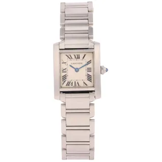 Cartier Tank Française 2384 20mm Stainless steel Silver