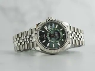 Rolex Sky-Dweller 336934 White gold and Stainless steel Mint green